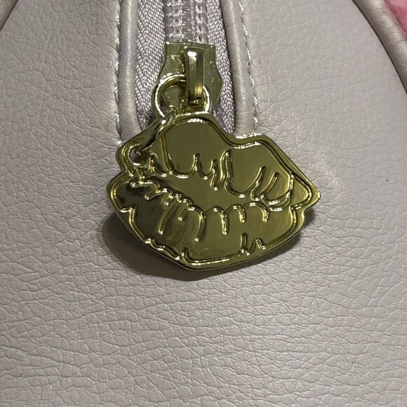 Luv Betsey by Betsey Johnson Harley Mini Barrel Bag Pink Cheetah Print Faux Fur - Picture 11 of 13